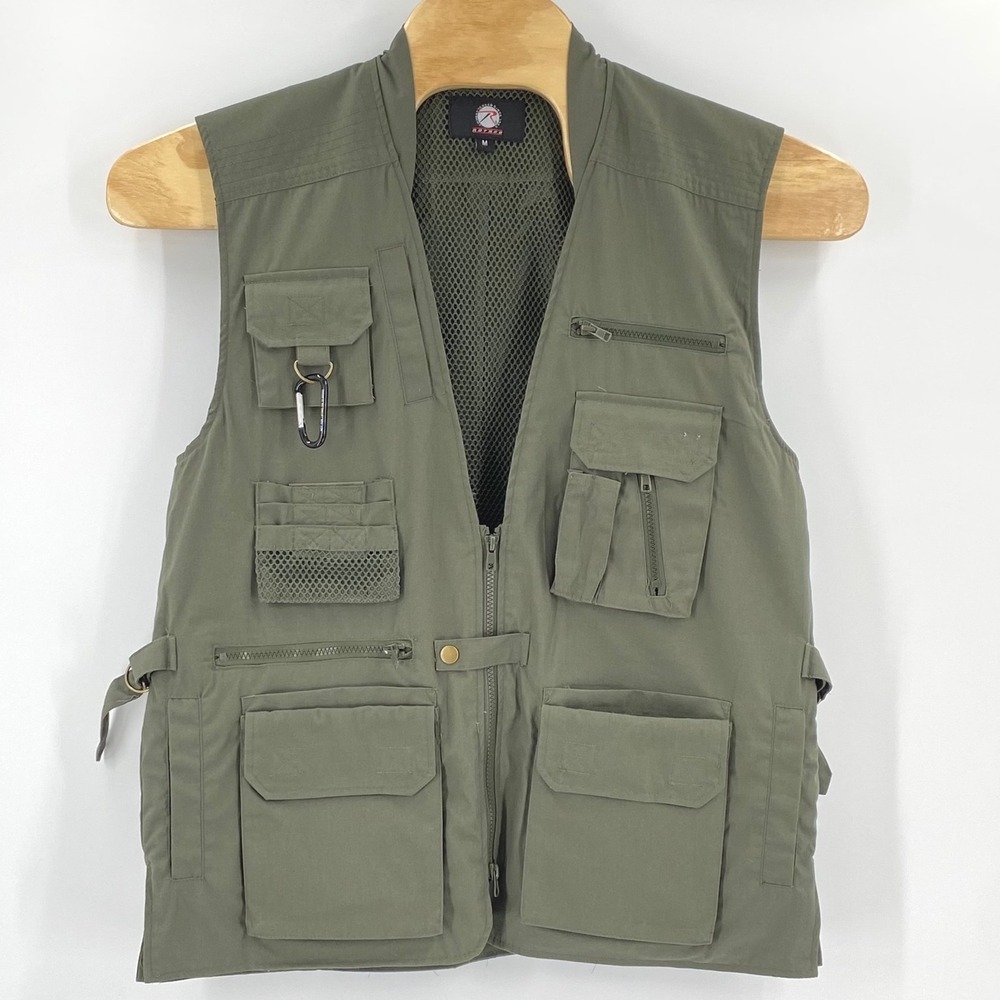 Rothco Concealed Carry Vest Mens Medium Olive Drab Green Multi Pocket Utility